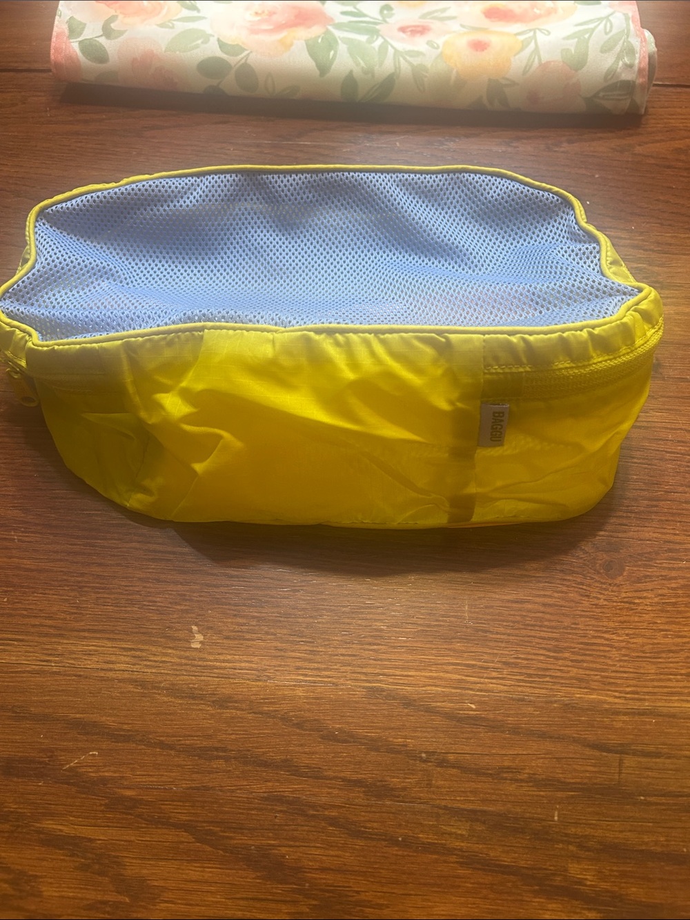 BAGGU packing cube Yellow Blue Peach Travel Organizer Pouch